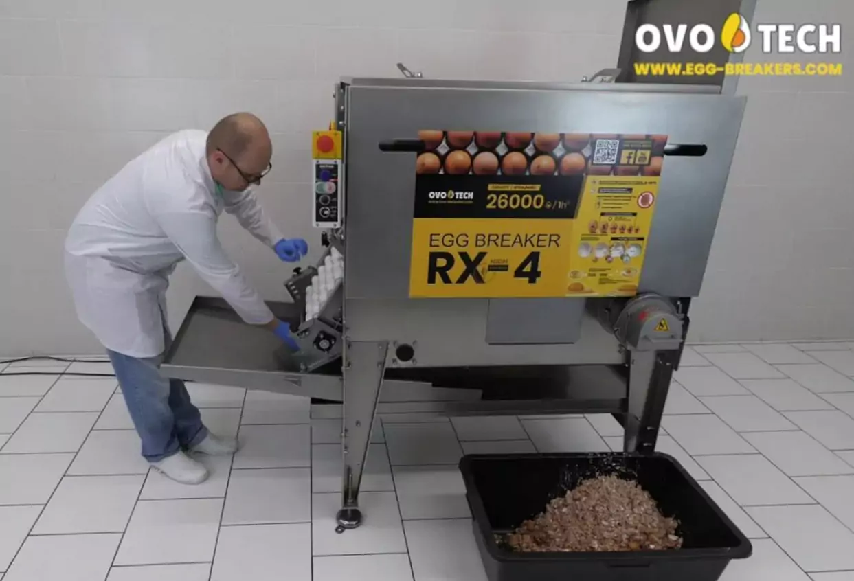 Промышленная машина для разбивания яиц и разделения белка и желтка RX-4 ovo tech